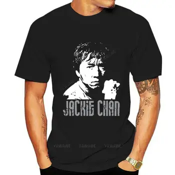 Tričko O-krku Lete Osobnosti Módy Muži Fashion T-shirts Jackie Chan T shirt Mužov Regular Fit Bavlna Dospelých O-krku tees