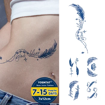 Pierko Hviezdy Linky Šťavy Atrament Trvalé Vodotesné Dočasné Tetovanie Nálepky Falošné Tatto Body Art Semi Trvalé Tatto Ženy Muži Rameno