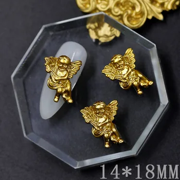 10Pcs Barokový Anjel Dieťa Nail Art Decoration Klasická Pearl Živice Amor Manikúra Charms Časť Šperky, 3D Dizajn Nechtov Príslušenstvo