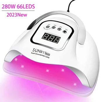 280W SLNKO X12/X15 Max UV LED Lampa na Nechty, Gélové Nechty na Vlasy Červené Svetlo Profesionálna Manikúra Stroj S Automatickým Senzorom Pre Nechty