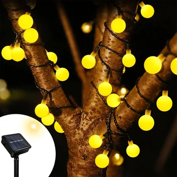 22M 200LED String Svetlá Slnečnej Svete String Svetlá S ekologické Rozprávkových Svetiel na Vianoce Záhrada, Terasa, Vonkajšie 451