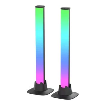 69HC Tok Svetelný Panel RGB Hudby Podsvietenia Zvuk, Ovládanie LED Pásy Svetla Domov Posteli Obývacia Izba Dekor Herné Dekorácie, Lampy