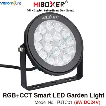 MiBoxer FUTC01 9W RGB+SCS Smart LED Záhradné Svetlo DC24V IP66 Nepremokavé Vonkajšie Krajiny LED Lampa 2.4 G Diaľkové WiFi Ovládanie Hlasom