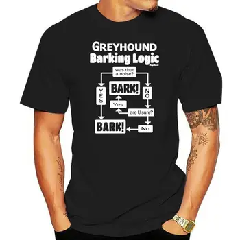 Muži Krátke rukáv tričko Greyhound Štekať Logika T Shirt Ženy t-shirt