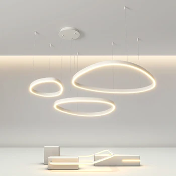 Nordic Minimalistický Led Prívesok, Svetlá Kuchyňa Lampy Moderná Obývacia Izba Jedáleň Podkroví Visí Domova Vnútorné Osvetlenie