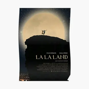 La La Land Moonnight Plagát, Výzdoba, Dekorácie Na Stenu Ročníka Art Nástenné Domov Zábavné Vytlačiť Obrázok Izba Maľovanie Moderné Č Rám