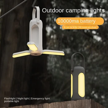 Outdoor Camping Svietidla Multifunkčné Svietidlo LED 10000Mah Osvetlenie Prenosné USB Nabíjateľné Visí Camping Stan na Čítanie