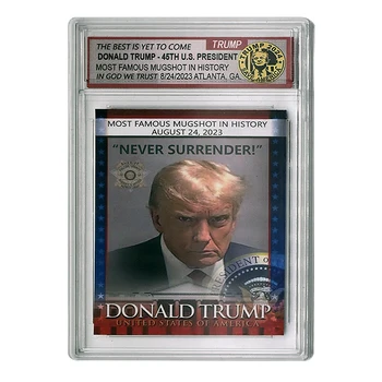 Donald Trump 2024 AMERICKÝ Prezident Plastové Karty DIY so Prípade Zberu Karty Vianočný Darček Fanúšikov Zbierať Darček - Vzácne