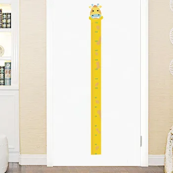 Kreatívne Žirafa, Výška Pravidlo Stenu Detské Izby domáce Dekorácie Cartoon stenu, Nálepky Dekor Plagát diy Nástenné Art Odtlačkový