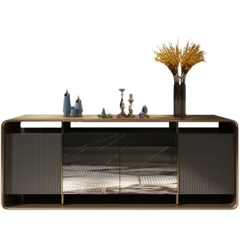 Post-Moderné Svetlo Luxusné Masívneho Dreva Vstup Kabinetu Taliansky Minimalistický Sideboard Skrinková Obývacia Izba Skladovanie Dekorácie