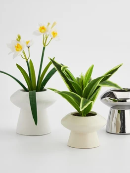 Keramický hrniec moderné tvorivé hrniec váza zelených rastlín črepníkové stôl hrniec Hydroponické jednoduché iny matný domov miestnosti dekorácie