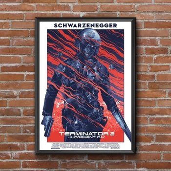 Terminator Plagát Klasický Obľúbený Film Plagát Retro Domov Nástenné Maľby Dar (Bez Rámu)