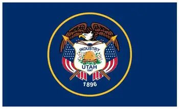 VOLEBNÝ 60x90cm 90x150cm 120x180cm Štátu Utah Vlajka