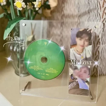 인테리어액자,Akryl Photo Frame Kpop Photocard Držiteľ CD Obrázok Interiéru Rám Idol Card Stojan Kpop Miestnosti Dekorácie Kpop