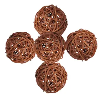 5x Ratan Wicker Trstiny Lopty pre Kvetinárstvo Dekorácie Vzory Ornament