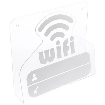 Wifi Logo Pokrytie Signálom Pre Stôl Akryl Heslo Office Hosťom Izba Dekor Domov Palube