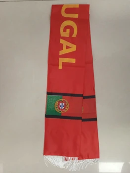 Krajina Dvojité Bočné Tlač 100% Polyester futbal Futbal Fanúšikov Národnej vlajky Portugalsko Šatku