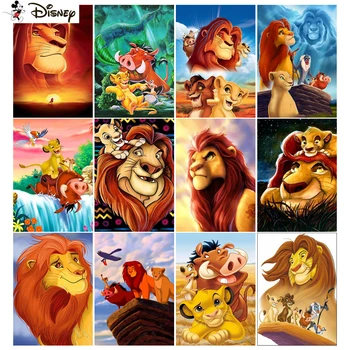 Disney Karikatúry Lion King Simba Wall Art Plátno na Maľovanie Nordic Plagáty a Potlačou obrazov na Stenu pre Obývacia Izba Dekor