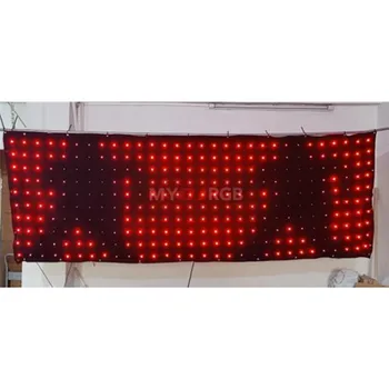 P10 1MX4M LED Vision Opony Stage Matrix Účinky Svetlo Displej DJ Video Opony telefón Ovládanie