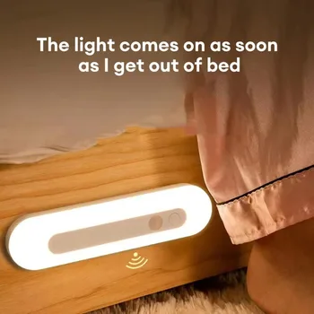 LED Nočné Svetlo USB Nabíjateľné Ľudské Telo Indukčná Lampa na Čítanie Ochrana Očí Nočné Osvetlenie Šatníka, Spálne, Nočné Lampy