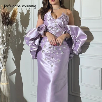 Šťastie Večer Elegantný Retro Sexy Crystal Korálkové Prehrabať Bez Ramienok Prispôsobené Formálne Príležitosti Prom Šaty Večerné Party Šaty