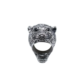 Titánové ocele prsteň, šperky leopard zvierat krúžok panovačný osobnosti nerezový krúžok