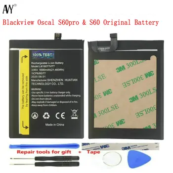 Pre Oscal S60 Pro Batéria Originál Blackview S60 kontakty batérie Nabíjateľné LiIon Batérie pre 5.7 palcový 5580mAh
