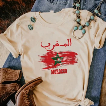 Maroc Maroko t shirt ženy zábavné Y2K t shirt žena zábavné streetwear oblečenie