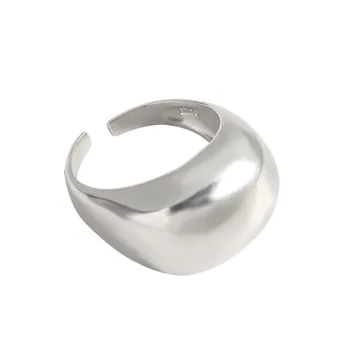 925 Sterling Silver Nika Dizajn, Minimalistický Temperament, Univerzálny Matný Arc Krúžok, Žena Krúžok