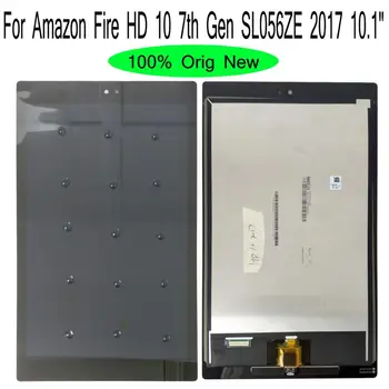 Shyueda Pre Amazon Fire HD 10 7. Gen SL056ZE 2017 10.1 1 920 x 1 200 100% Orig AAA+ IPS LCD Displej Dotykový Displej Digitalizátorom.