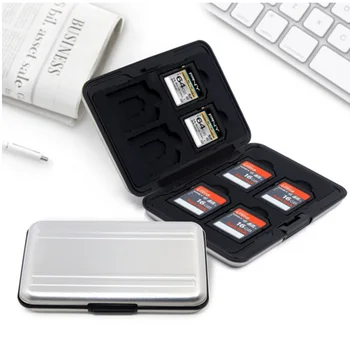 Hliníkové Pamäťovú Kartu Prípade 16 Sloty (8+8) Pre Micro SD SD/ SDHC/ SDXC Karty, Skladovanie Držiteľa Novú Kartu Prípade